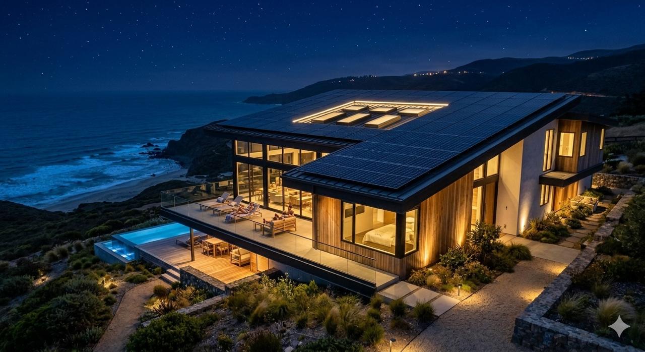 Solar-powered home
